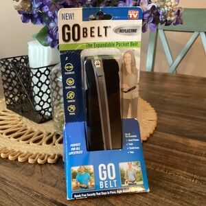 GO Belt Expandable Pocket Belt Phone Keys Cards Reflective‎ Running Hiking NEW